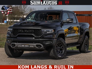 Dodge Ram Pick-Up TRX HELLCAT | 6.2 V8 712PK SUPERCHARGER | FULLY LOADED | CARBON | BLACK ON BLACK | CREW CAB | DUBBELE CABINE | 5 PERSOONS |