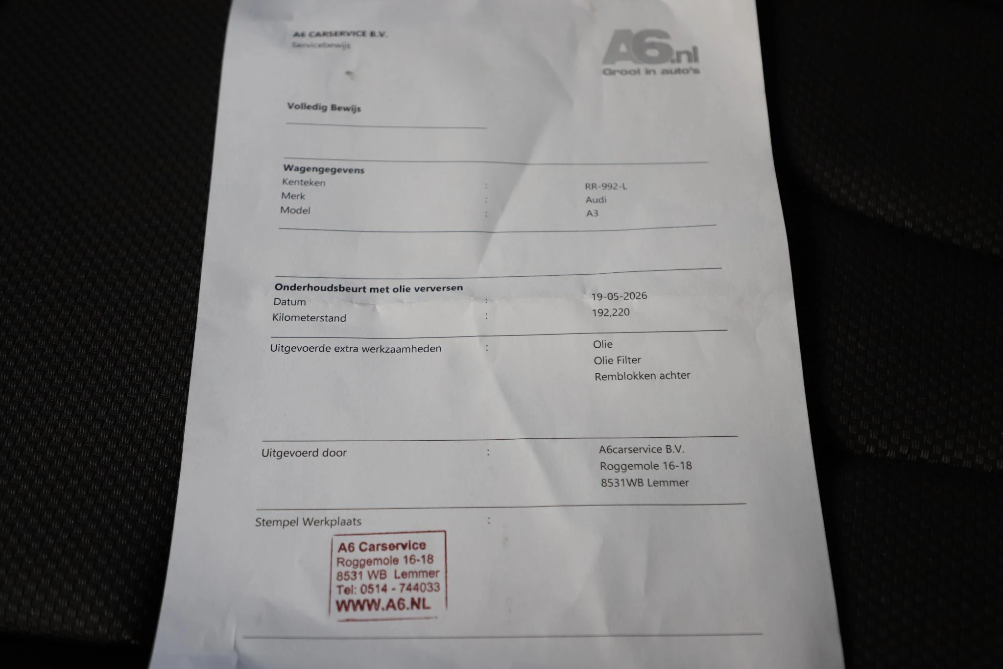 Hoofdafbeelding Audi A3