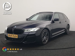 BMW 5 Serie Touring 530e M Sport PHEV 293pk Dealer O.H. | Trekhaak Af Fabriek | Panodak | Head Up | Adaptive Cruise | Camera | Lederen Sportstoelen Memory & Verwarmd | Sfeerverlichting | Blis | Stuur Verwarmd | Apple Carplay | Navigatie | DAB | Plug In Hybrid |
