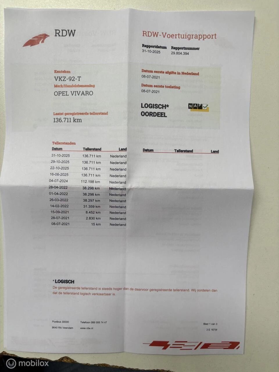 Hoofdafbeelding Opel Vivaro