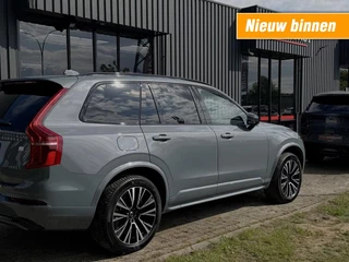 Volvo XC90 T8 Hybride long range Plus Dark THUNDER GREY 7 Zits All Black trekhaak 455pk 360 camera