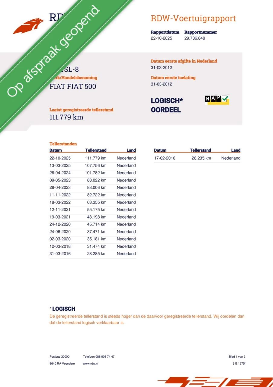 Hoofdafbeelding Fiat 500C