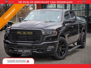 Dodge Ram Pick-Up PREMIUM NIGHT | MAY 2025 BOM VOL + HUD & 14.4 INCH SCHERM | LUCHTVERING | 420PK 636 Nm | PRIJS MET LPG EN COVER EN GARANTIE | DUBBELE CABINE | PICK UP | 5 PERSOONS | DC | GRIJSKENTEKEN | VOORRAAD NR 2232 - 3424