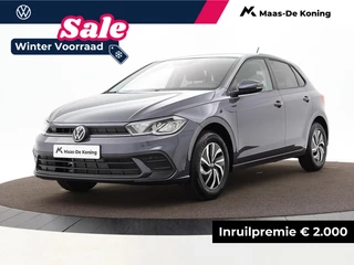 Volkswagen Polo Life Edition 1.0 TSI 95 pk 5 versn. Hand · Airconditioning automatisch, 2-zone (climatronic) ·  Velgen 'essex', 15 inch lichtmetaal ·