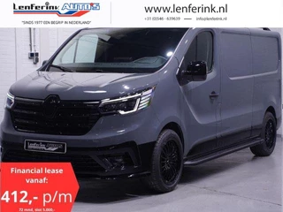 Renault Trafic 2.0 DCi 150 pk Black Edition L2H1 Camera, 19" LMV Spoiler V+A, Grille Hoogglans Zwart, Treeplanken, 3-Zits