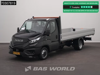Iveco Daily 35C21 3.0L Automaat Open Laadbak 210PK Dubbellucht LED ACC Airco Camera CarPlay Parkeersensoren Stoelverwarming Euro6 Pritsche Pickup Open Box Airco