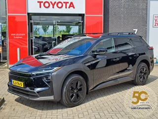 Toyota bZ4X Touring Executive AWD 75 kWh PANODAK JBL-AUDIO 1500KG TREKGEW STOELVERW/KOELING STUURVERW BLIND SPOT WARMTEPOMP EL-ACHTERKLEP