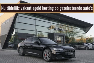 Audi A6 Limousine 55 TFSIe Competion 367pk Quattro Panoramadak 4-wielbesturing Nachtzicht B&O audio Matrix Trekhaak elektrisch