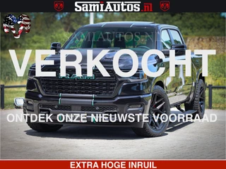 Dodge Ram 1500 Limited Night High Output 540HP 706Nm | Massage + Full Option | De Meest Luxe en Volle Pick-Up in zijn Klasse | Comfortabele Dubbele Cabine met Royale 5 Zitplaatsen | BPM vrij | Nu Leverbaar uit Voorraad | Voorraad Nr 2350 - 5181