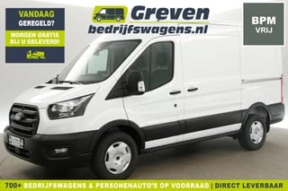 Ford Transit L2H2 165PK | BPM Vrij | Automaat Airco Camera Carplay 2xSchuifdeur Cruise PDC 3 Pers Trekhaak