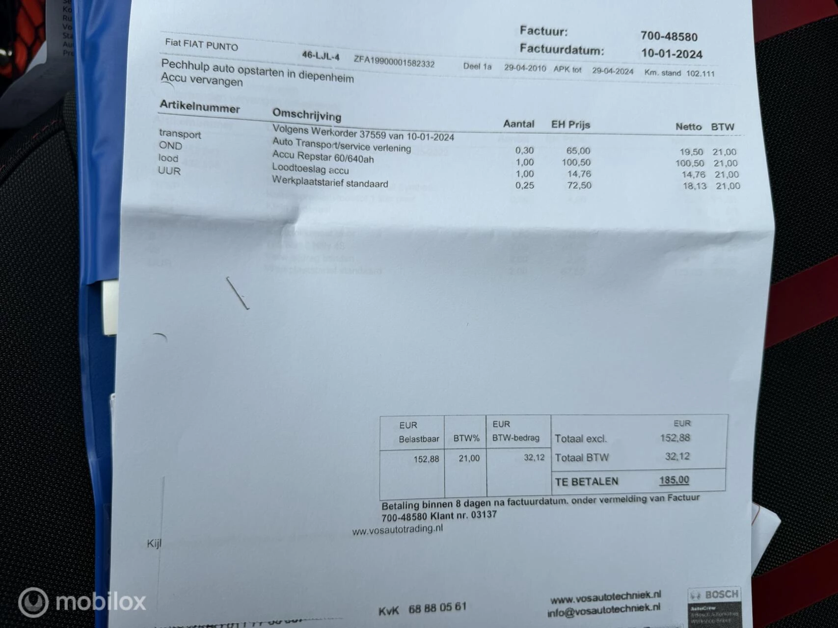 Hoofdafbeelding Fiat Punto