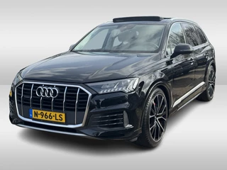 Audi Q7 55 TFSI e quattro Pro Line Advanced / Trekhaak / Panoramadak / Camera / Leder / B&O / 21'' / Keyless / Luchtvering / Matrix LED / DAB / Stoelverwarming / Cruise Control