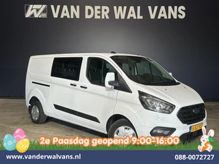 Ford Transit Custom 2.0 TDCI 130pk L2H1 Dubbele Cabine Euro6 inrichting | Airco | 6-Zits | LED | Cruisecontrol | Parkeersensoren Achterklep, 2800kg Trekvermogen