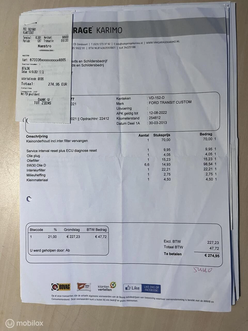 Hoofdafbeelding Ford Transit Custom