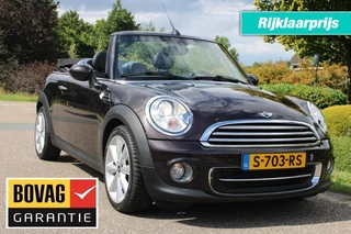 MINI Cooper Cabrio 1.6 122pk Chili ECC/leer/cruise/navi/PDC/stoelverw.