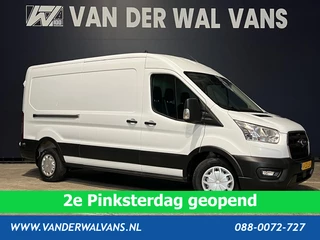Ford Transit 2.0 TDCI 131pk L3H2 Euro6 Airco | Apple Carplay | Camera | Navigatie | Stoelverwarming| Cruisecontrol Parkeersensoren, Android Auto, Verwarmde voorruit, Bijrijdersbank