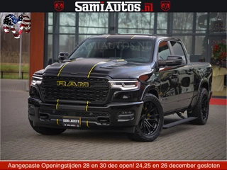 Dodge Ram 1500 Limited Night H.O 540HP 706Nm | Massage + Full Option | De Meest Luxe en Volle Pick-Up in zijn Klasse | Comfortabele Dubbele Cabine met Royale 5 Zitplaatsen | BPM vrij | Nu Leverbaar uit Voorraad | Voorraad Nr 2295 - 8559
