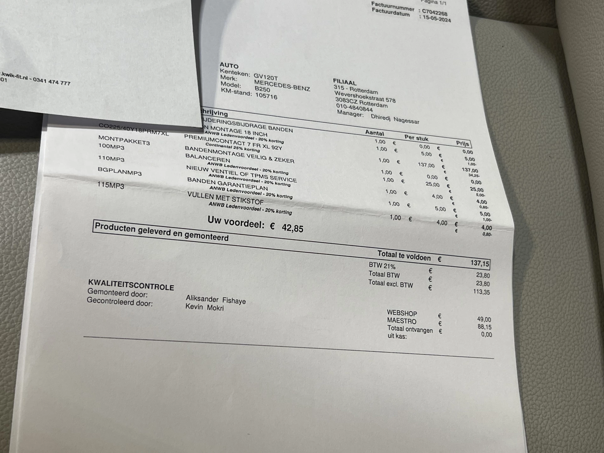 Hoofdafbeelding Mercedes-Benz B-Klasse