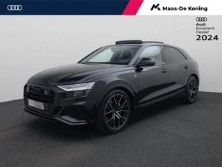 Audi Q8 55 TFSIe/381pk Quattro S Line · Panoramadak · B&O Sound · Leder Valcona · Head-Up Display · Luchtvering · Elek. Voorstoelen · Matrix LED ·