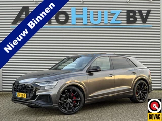 Audi Q8 60 TFSI e 467 PK Quattro Pro Line S-Line Competition SQ8 Diffuser Panoramadak S-Line Sportstoelen Plus Trekhaak Stuurverwarming Stoelverkoeling ACC Audi Exclusive Individueel-lak Rotor Grau!