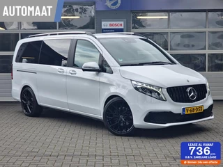 Mercedes V-klasse 220d Lang DC|leer|20-inch|dubbele schuifdeur|LED|trekhaak|