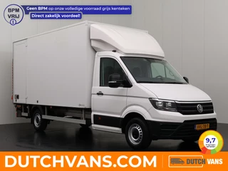 Volkswagen Crafter 2.0TDI 140PK Bakwagen+Laadklep | 4,45 Laadlengte | Navigatie | Airco | Cruise | 3-Persoons | Dakspoiler | Zijdeur
