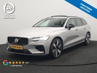 Volvo V60 T6 Recharge AWD LONG RANGE Plus Dark PHEV 350pk Dealer O.H. | Panodak | Adaptive Cruise | 360 Camera | Head Up | Harman&Kardon | Lederen Sportstoelen Memory & Verwarmd | Google Assistent | Stuur Verwarmd | Apple Carplay | Keyless | Blis | Plug In Hybr