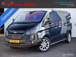 Ford Transit Custom 330 2.2 TDCI L2H1 Limited DC|Stoel verw|Leder|Carplay