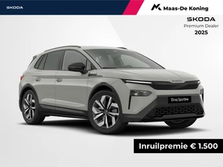 Škoda Elroq Sportline Elektromotor 150 kW/204 PK SUV | Steel Grey | 20 inch Vega Velgen | Private lease v.a. €481,- p/m | €1500,- inruilpremie