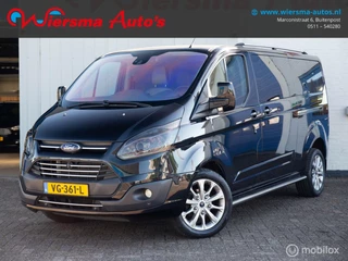 Ford Transit Custom 330 2.2 TDCI L2H1 Limited DC|Stoel verw|Leder|Carplay