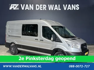 Ford Transit 2.0 TDCI 131pk L3H2 Dubbele Cabine Euro6 Airco | 6-Zits | 2500kg Trekhaak | Cruisecontrol Parkeersensoren, Verwarmde voorruit