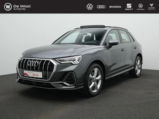 Audi Q3 45 TFSI e 245 pk S-Line | Panoramadak | Leder/alcantara | Achteruitrijcamera | Adaptive Cruise | Elektrische achterklep | Stoelverwarming | Navigatie | Side Assist