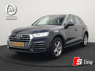 Audi Q5 50 TFSI e quattro S edition Plug In Hybrid 300pk Dealer O.H PHEV | 360 Camera  | Lederen Sportstoelen Memory & Verwarmd | Navigatie | Cruise Control | Keyless | DAB | Virtual |
