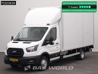 Ford Transit 165pk Laadklep Zijdeur Dubbellucht Bakwagen Airco Cruise Camera Lat om Lat D'Hollandia Euro6 Meubelbak Koffer Airco Cruise control