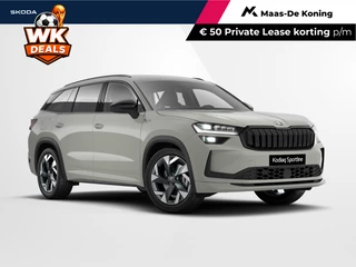 Škoda Kodiaq Sportline Business 1.5 TSI PHEV 150 kW / 204 PK | Steel Grey | 19'' tirsuli aero velgen | Trekhaak wegklapbaar | 4000,- inruilvoordeel!!