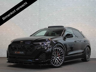 Audi Q8 60e 490pk Competition RS-Stoelen | 4WS Achteras Besturing | OLED | Laser | SQ8 Uitgevoerd | Massage | Ventilatie | Valcona Leder+ Pakket | B&O Sound | 23'' | Alcantara hemel | Head-Up | Soft-Close | Panodak | 2x Memory | Trekhaak | Keyless-Entry | Luchtvering | Nw.Pr. 155.000,= | Nieuw! 13km 2026 | Fabrieksgarantie | Direct rijden.