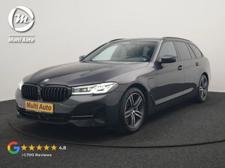 BMW 5 Serie Touring 530e High Executive PHEV 293pk Dealer O.H. Achteras besturing | Trekhaak Af Fabriek | Adaptive Cruise | Camera | Lederen Sportstoelen Memory & Verwarmd | Sfeerverlichting | Stuur Verwarmd | Blis | Apple Carplay | Navigatie | DAB | Plug In Hybrid |