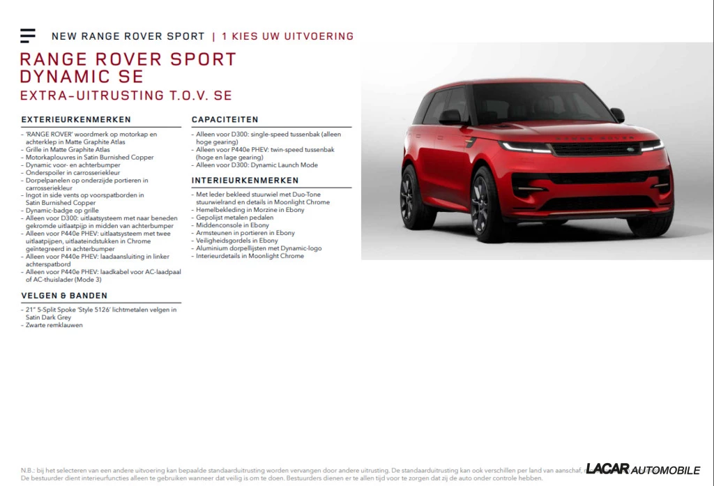 Hoofdafbeelding Land Rover Range Rover Sport