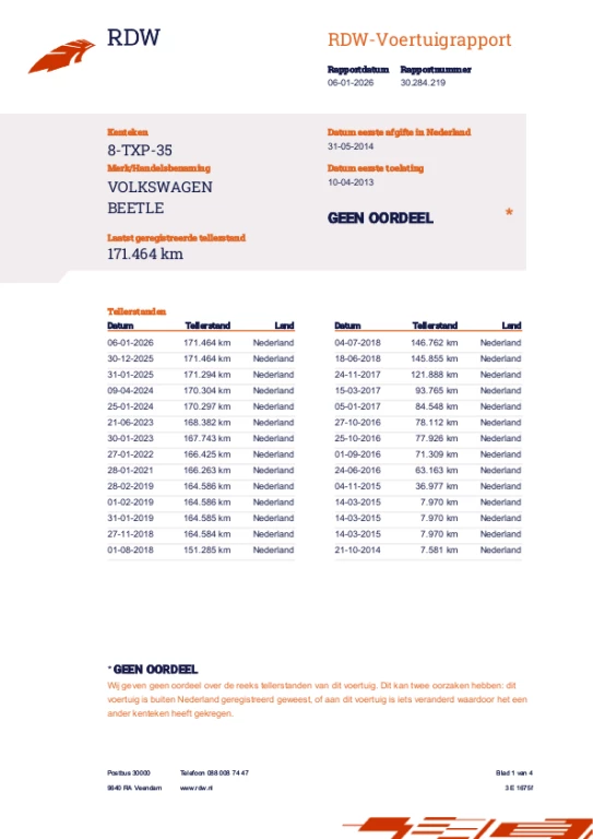 Hoofdafbeelding Volkswagen Beetle