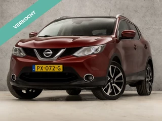 Nissan QASHQAI 1.2 Tekna Deluxe (PANORAMADAK, NAVIGATIE, 360 CAMERA, STOELVERWARMING, GETINT GLAS, LEDER, SPORTSTOELEN, XENON, CRUISE, NIEUWE APK, NIEUWSTAAT)