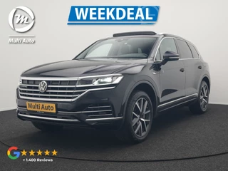 Volkswagen Touareg 3.0 TSi eHybrid 4MOTION Plug In Hybrid 381pk Dealer O.H PHEV | Trekhaak Af Fabriek | Lederen Sportstoelen Massage & Memory | Panodak | Adaptive Cruise | Stoelventilatie | Stoelen & Stuur Verwarmd | Blis | Keyless | Apple Carplay | Navigatie | DAB 