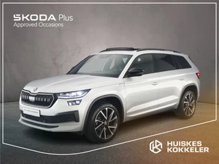 Hoofdafbeelding Škoda Kodiaq Skoda Kodiaq Sportline Business 7p. 1.5 TSI 150pk DSG Automaat Trekhaak, 3e zitrij, Navigatie, Panoramadak, Adaptive cruise control, Achteruitrijcamera, LED matrix koplampen