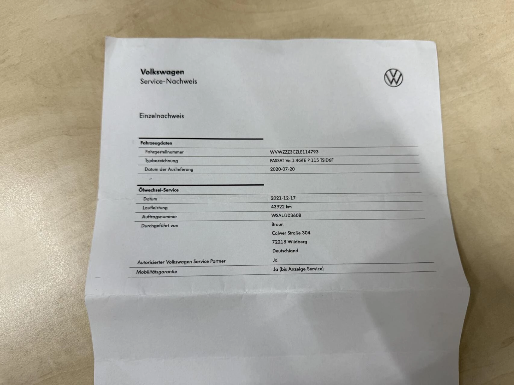 Hoofdafbeelding Volkswagen Passat