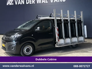 Opel Vivaro 2.0 CDTI 123pk L3H1 Glasresteel Dubbele cabine Euro6 Airco | 5-Zits | Camera | Navigatie | Apple Carplay Android Auto, Cruisecontrol, 2500kg Trekhaak, Parkeersensoren