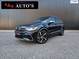 Hoofdafbeelding Volkswagen Tiguan Allspace Volkswagen Tiguan Allspace 2.0TSI 4Motion 3x R line 7 persoons Panodak 360camera Trekhaak IQ led Hud Sfeerverlichting