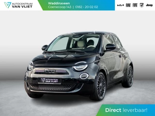 Fiat 500e 3+1 La Prima 42 kWh | 17% Bijtelling | Clima | Cruise | Leder | 17" | Priv Glass | Winter Pack | JBL Sound | BSM | Apple Carplay