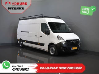 Opel Movano 2.3 Turbo 136PK L3H2 Camera/ Climate/ Cruise/ PDC/ Trekhaak / 2,5T trekgew./ Imperiaal+trap/ Side Bars/ NL Auto
