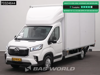 Maxus eDeliver 9 COMING SOON! 100% Elektrisch 65kWh Dhollandia Laadklep Bakwagen Camera Snelladen CarPlay LED Airco Cruise Meubelbak Koffer