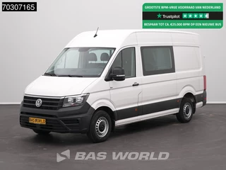 Volkswagen Crafter 102pk Dubbel Cabine L3H3 Trekhaak Navi Airco Camera Euro6 DC Doka Mixto Airco Trekhaak