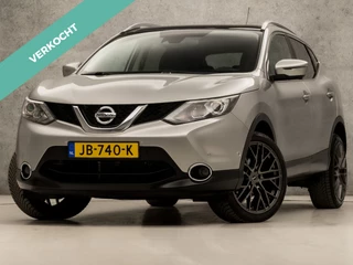 Nissan QASHQAI 1.2 Tekna Automaat (PANORAMADAK, NAVIGATIE, 360 CAMERA, LEDER, STOELVERWARMING, SPORTSTOELEN, CRUISE, GETINT GLAS, KEYLESS, NIEUWSTAAT)